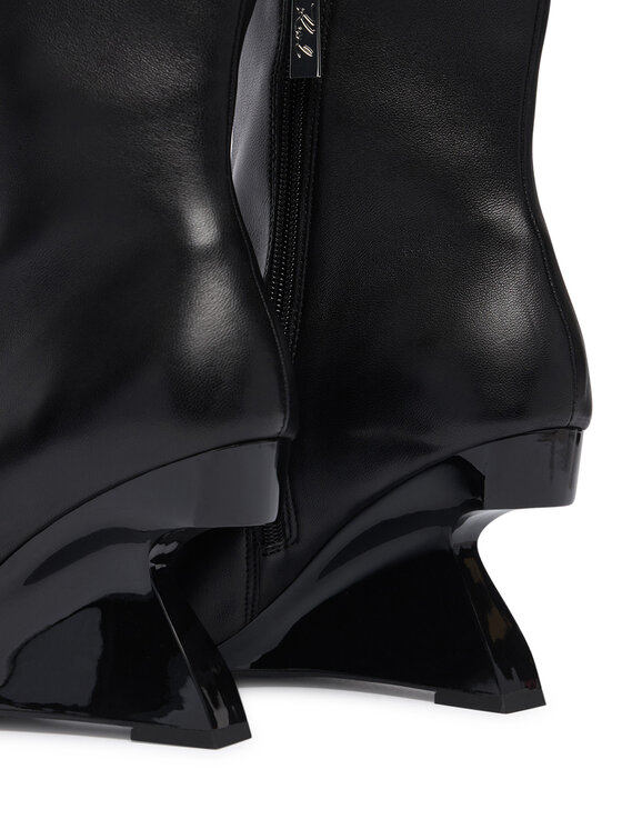 KARL LAGERFELD Škornji KARL LAGERFELD Waverly KL34645 Črna