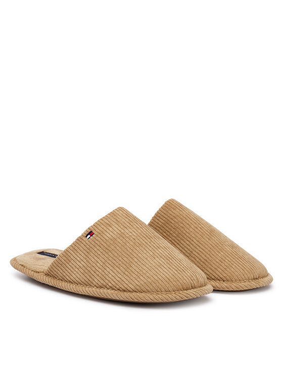 Tommy Hilfiger Pantuflas Tommy Hilfiger Corduroy House Shoes FM0FM06019 Beis