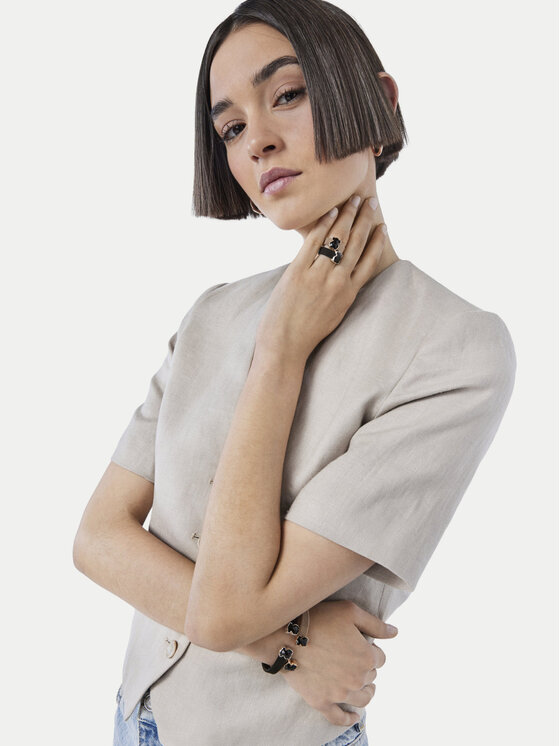 TOUS Prsteň TOUS Icon Mesh 1002790512 Čierna