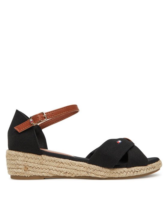 Tommy Hilfiger Espadrilky Tommy Hilfiger T3A7-33801-0048 S Čierna