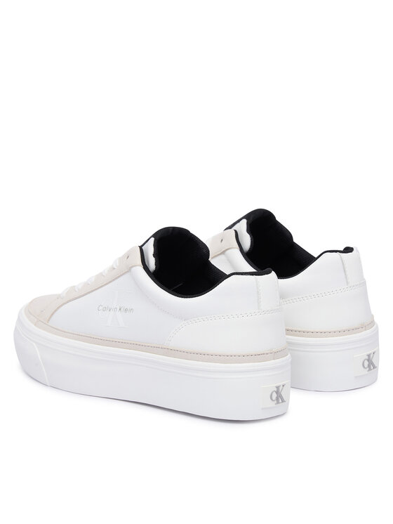 Calvin Klein Laisvalaikio batai Calvin Klein Vulc Flatf Laceup HW0HW03086 Balta