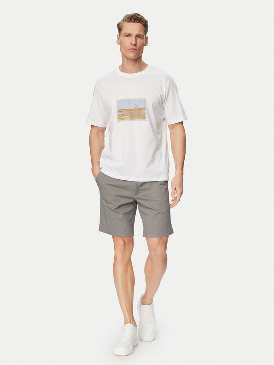 Jack & Jones Jack & Jones Camiseta Montauk Photo 12290890 Blanco Regular Fit
