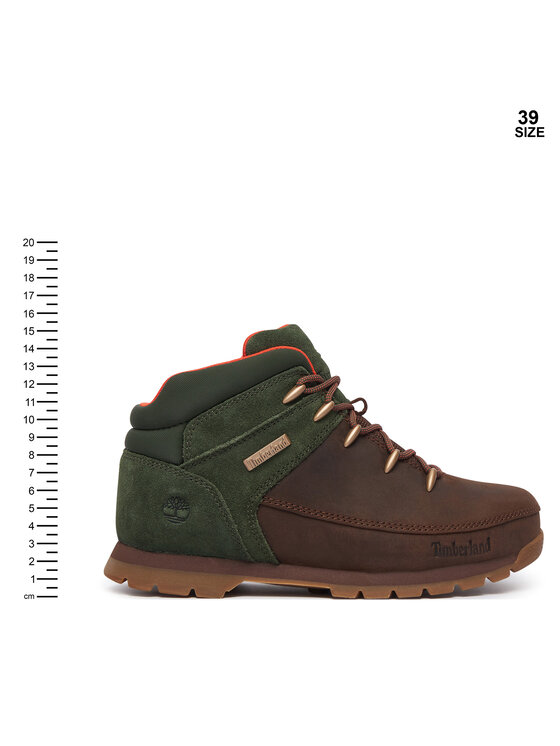 Timberland Trapery Timberland Euro Sprint Mid Lace Boot TB0A5QZKAFK1 Brązowy
