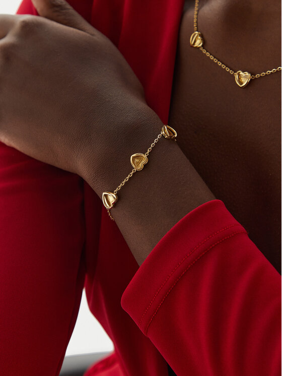 Guess Náramek Guess JUBB04 611JW Zlatá