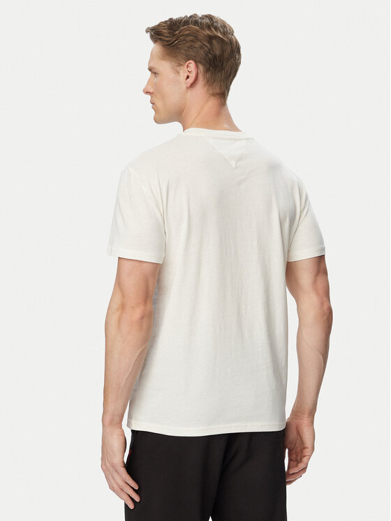 Tommy Jeans Tommy Jeans Camiseta Graphic DM0DM23376 Blanco Slim Fit