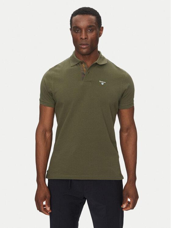 Barbour Barbour Polo Tartan MML0012OL51 Χακί Regular Fit