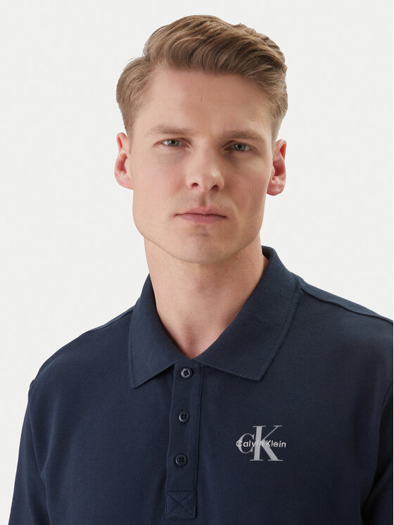Calvin Klein Jeans Calvin Klein Jeans Polo Easy Monologo LV04RF209G Azul marino Regular Fit
