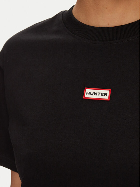 Hunter Hunter Футболка Leona HARW0070251 Чорний Boxy Fit