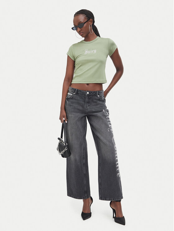 Juicy Couture Juicy Couture Camiseta JCWCT226326 Caqui Slim Fit