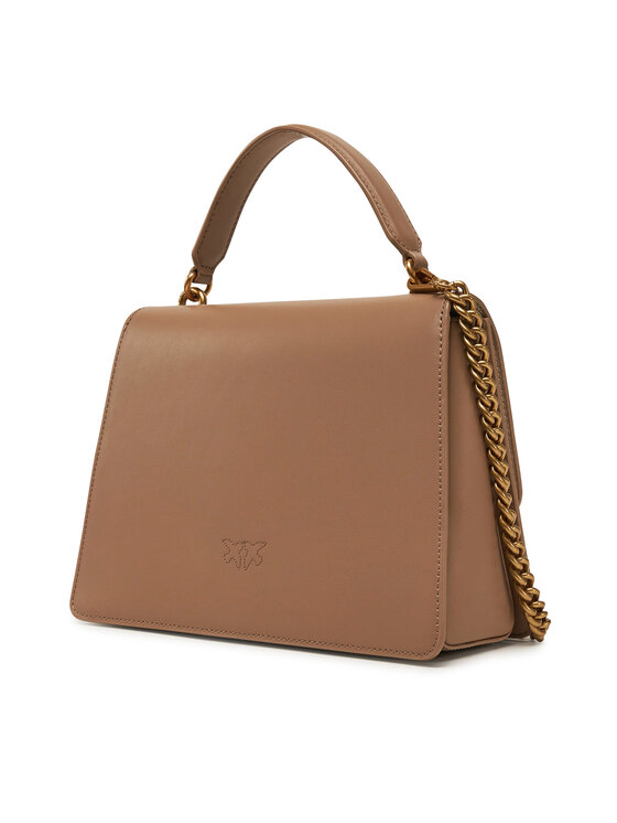PINKO Torebka PINKO Love One Top Handle Classic Light 100066 A0F1 Brązowy