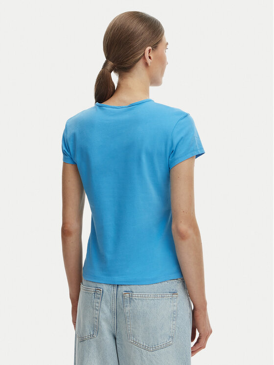 Tommy Hilfiger Tommy Hilfiger Camiseta WW0WW48710 Azul Slim Fit