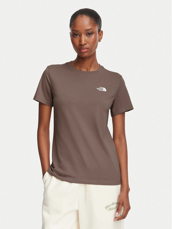 The North Face The North Face Camiseta Evolution Simple Dome Slm NF0A8FX7 Marrón claro Regular Fit