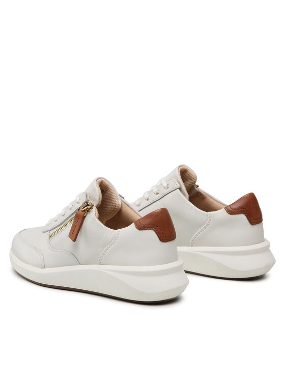 Clarks Сникърси Clarks Un Rio Zip 261673724 Бял
