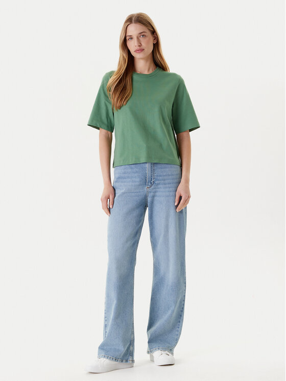 United Colors Of Benetton United Colors Of Benetton Majica 3BL0E17G5 Zelena Relaxed Fit