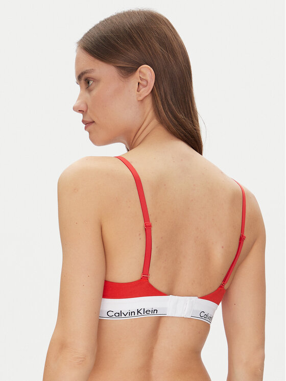 Calvin Klein Underwear Calvin Klein Underwear Trikotni nedrček Lightly Lined Triangle 000QF5650E Rdeča