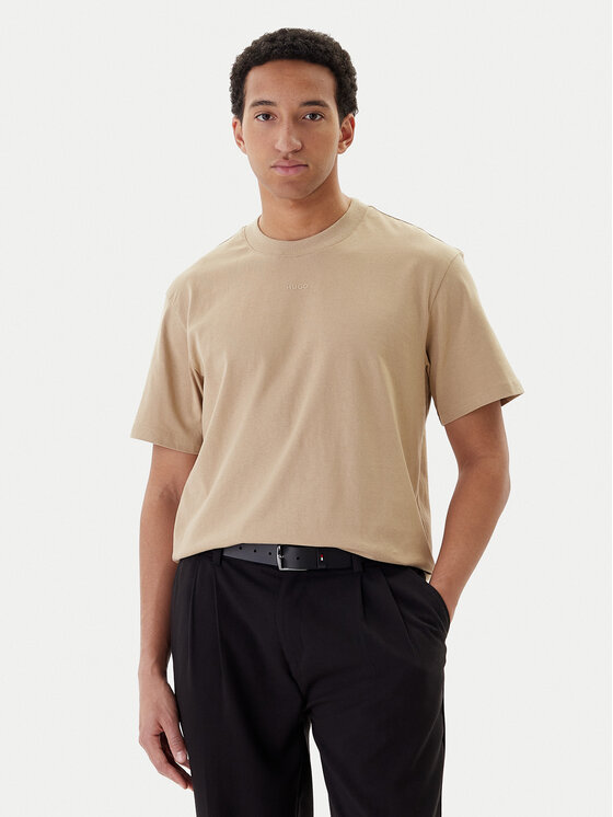 HUGO HUGO Camiseta Dapolino 50488330 Beis Relaxed Fit