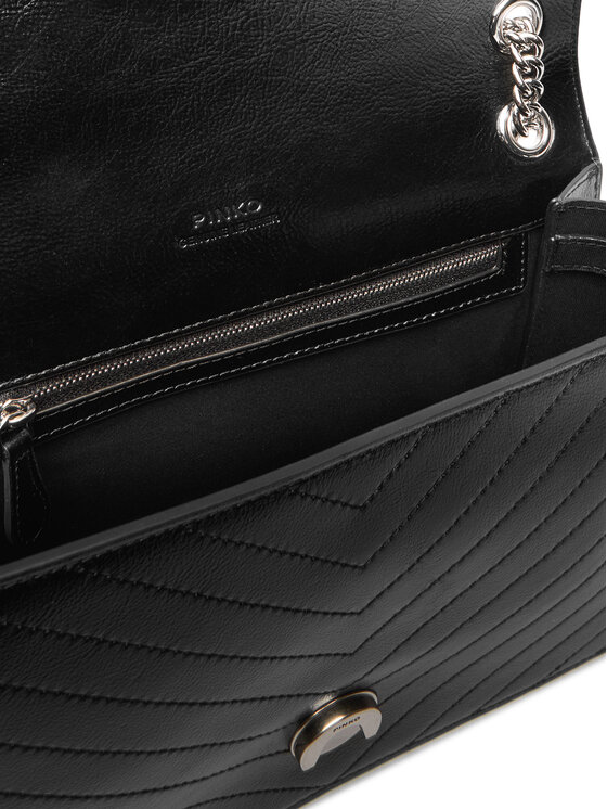 PINKO Geantă PINKO Love One Light Classic AI 25-26 PLTT 106174 A2JC Negru