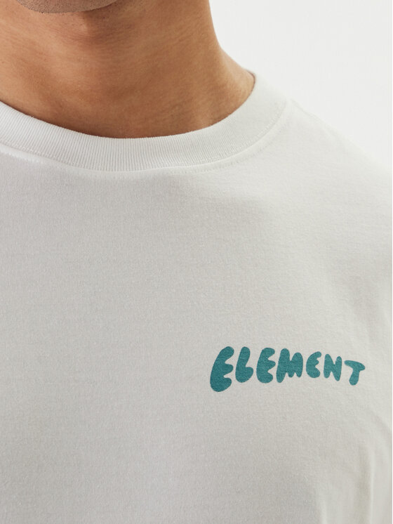 Element Element Camiseta Sunrise ELYZT00576 Blanco Regular Fit