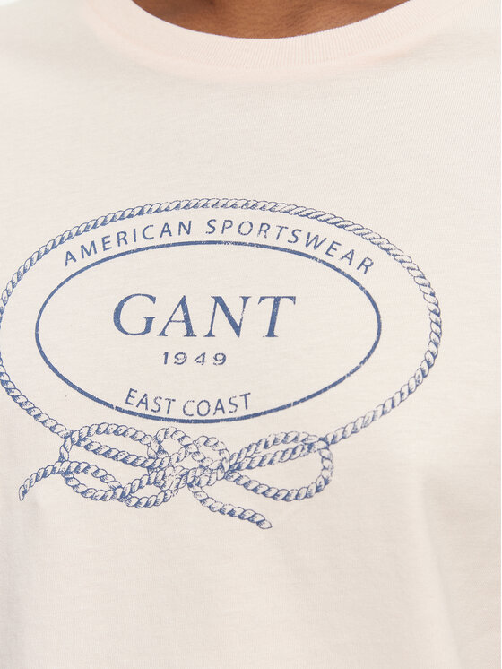 Gant Gant Camiseta 4201440 Rosa Regular Fit