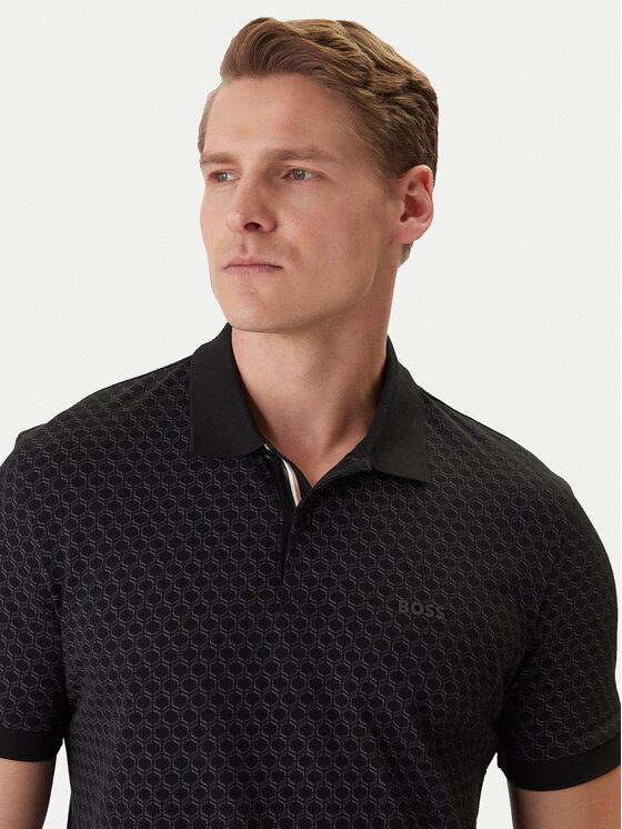 BOSS BOSS Polo 50554591 Negro Regular Fit
