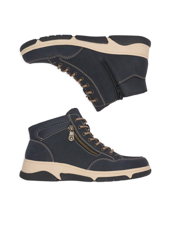 Rieker Trzewiki Rieker CEO-L5601-14 Granatowy