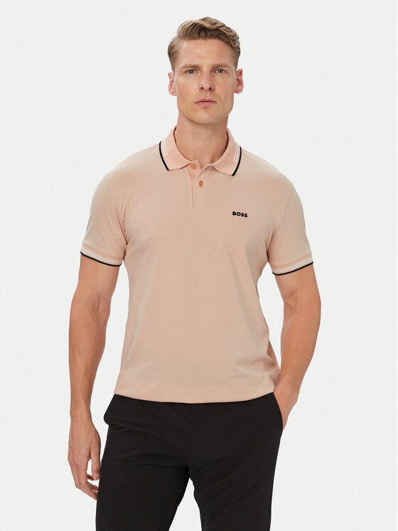 BOSS BOSS Polo Paul 50506193 Naranja claro Regular Fit