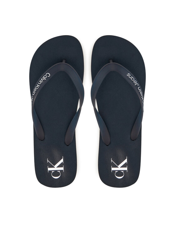 Calvin Klein Jeans Infradito Calvin Klein Jeans Beach Sandal Transparent Tpu YM0YM01267 Blu scuro