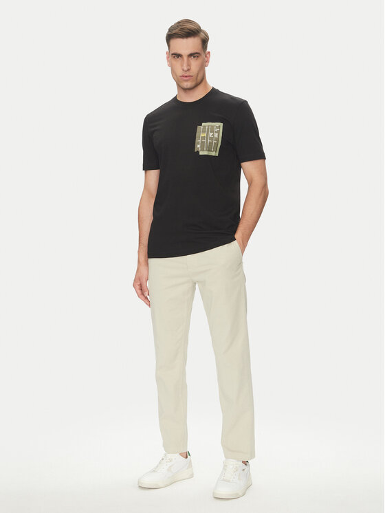 BOSS BOSS Футболка Te_Container 50546920 Чорний Regular Fit