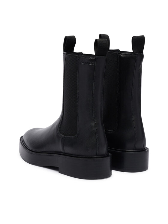 Calvin Klein Bokacsizma Calvin Klein Convate Welt Chelsea Lth YW0YW01905 Fekete