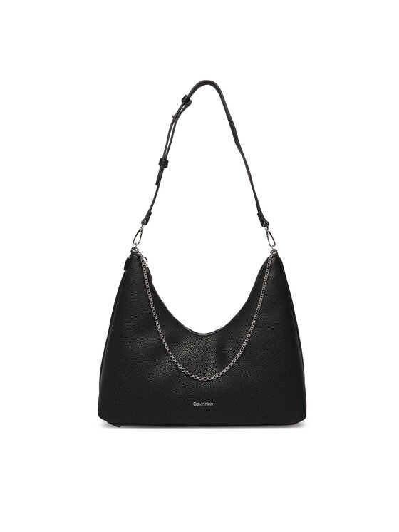 Calvin Klein Torebka Calvin Klein Emblem Hw Pebble Shoulder Bag LV04F3495G Czarny