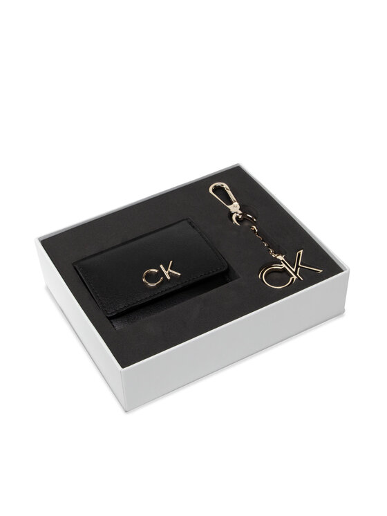 Calvin Klein Set de regalo Calvin Klein Trifold Xxs + Keyfob K60K608906 Negro