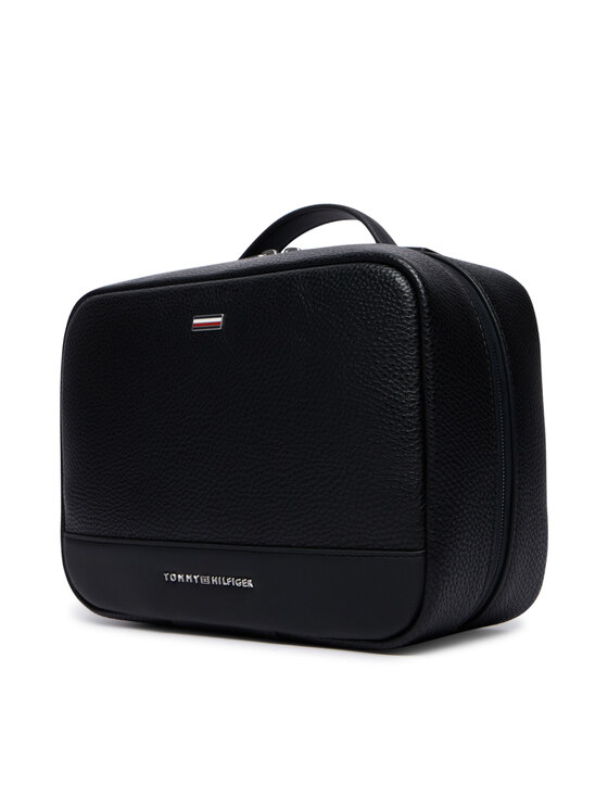 Tommy Hilfiger Kosmetyczka Tommy Hilfiger Th Central Travel Washbag AM0AM14550 Czarny