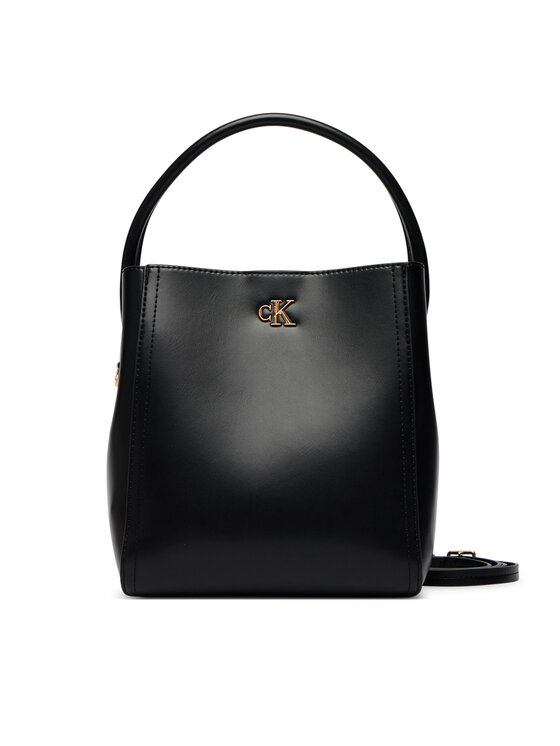Calvin Klein Geantă Calvin Klein Ck Bucket With Strap LV04F3174G Negru