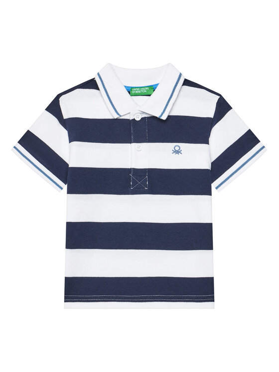 United Colors Of Benetton United Colors Of Benetton Pólóing 39QAG300V Sötétkék Regular Fit