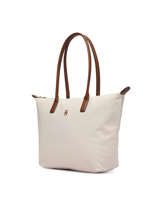 Tommy Hilfiger Soma Tommy Hilfiger Popette Tote AW0AW17711 Écru