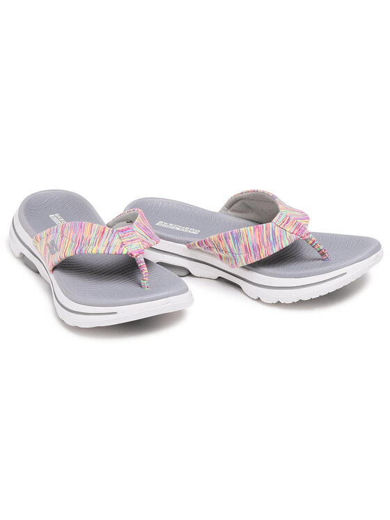 Skechers Infradito Skechers Go Walk 5 140087/GMLT Grigio
