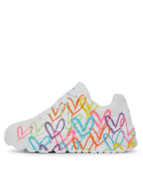Skechers Снікерcи Skechers Uno Lite Spread The Love 314064L/WML Білий