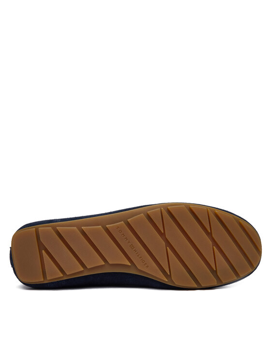 Tommy Hilfiger Mokasinke Tommy Hilfiger Flag Soft Suede Driver Loafer FW0FW08558 Tamnoplava