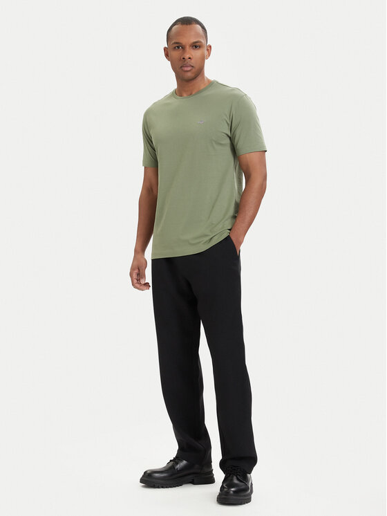 Gant Gant Camiseta Shield  2003184 Verde oscuro Regular Fit