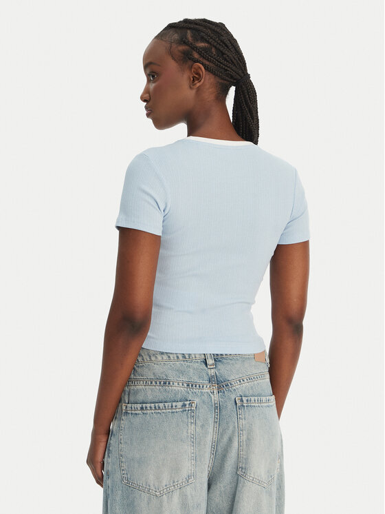 Guess Jeans Guess Jeans Футболка W6GPA9 KF641 Блакитний Slim Fit