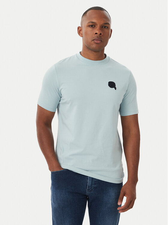KARL LAGERFELD KARL LAGERFELD Camiseta 755049 562235 Azul claro Regular Fit