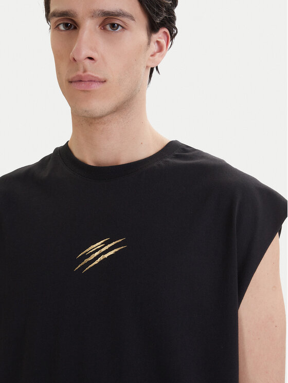 Plein Sport Plein Sport Майка PAEC MRK0104 STE001N Чорний Regular Fit