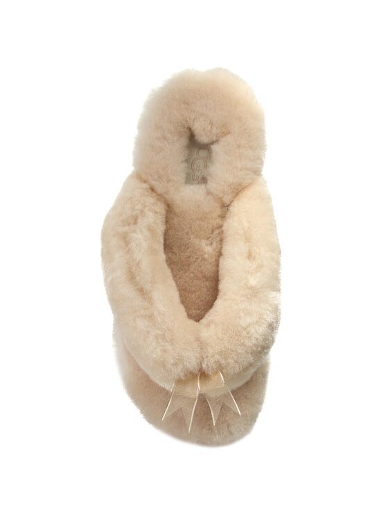 Ugg Пантофи Ugg W Fluff Flip Flop II 1003492 Бежов