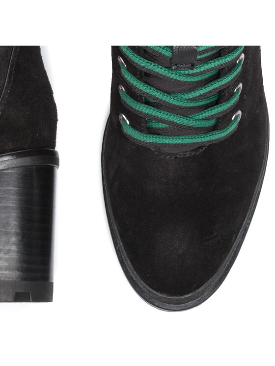 Tommy Hilfiger Kotníková obuv Tommy Hilfiger Sporty Outdoor Mid Heel Lace Up FW0FW04341 Černá
