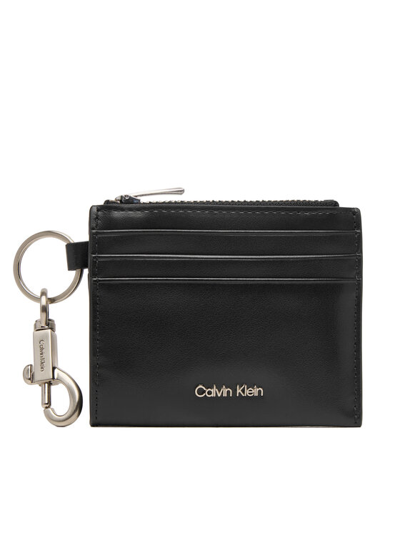 Calvin Klein Custodie per carte di credito Calvin Klein Raised Cardholder W/ Clip LV04D1278G Nero