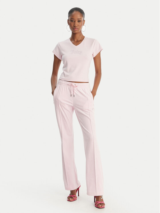 Juicy Couture Juicy Couture Camiseta Capped JCWCT126318 Rosa Slim Fit