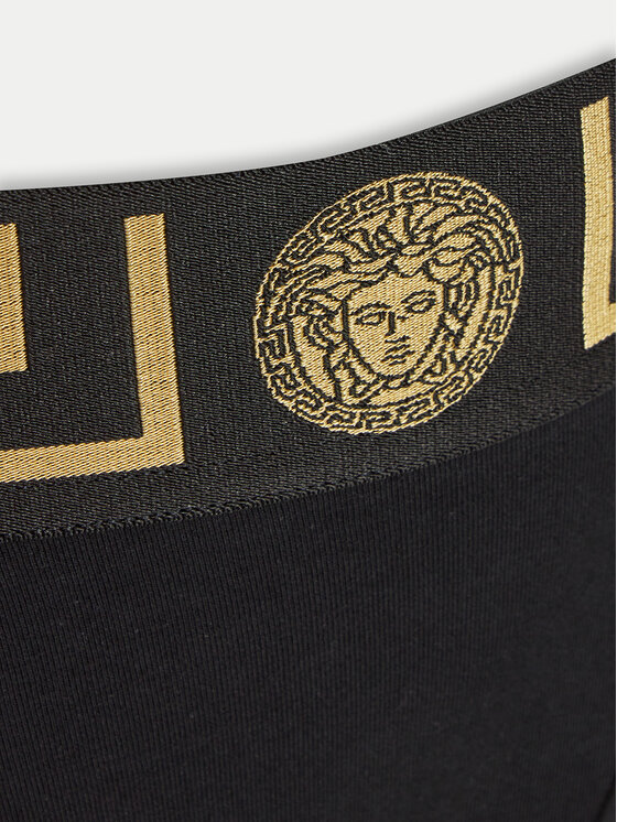 Versace Versace Стрінги AUD01042 1A10011 Чорний