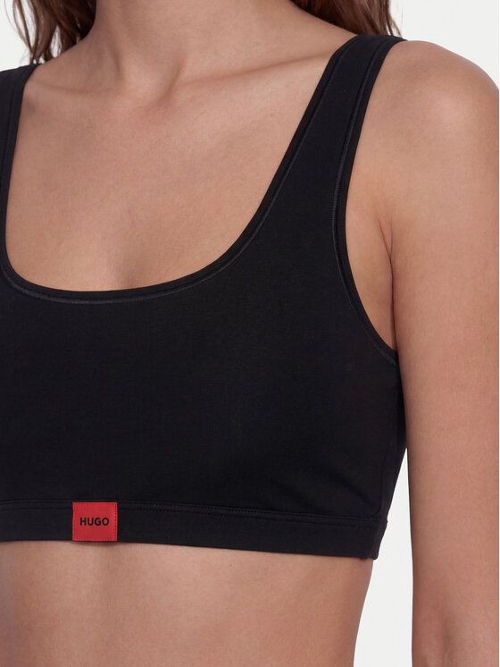 HUGO HUGO Top de sujetador Signature 50566598 Negro