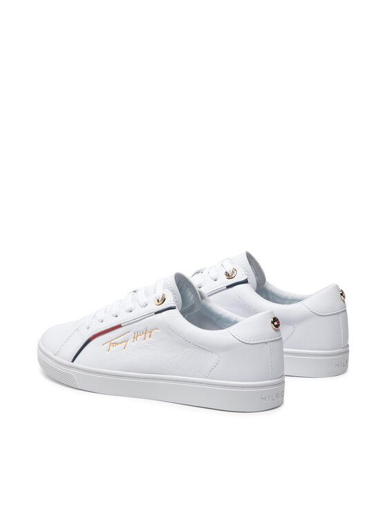 Tommy Hilfiger Сникърси Tommy Hilfiger Signature Sneaker FW0FW05910 Бял