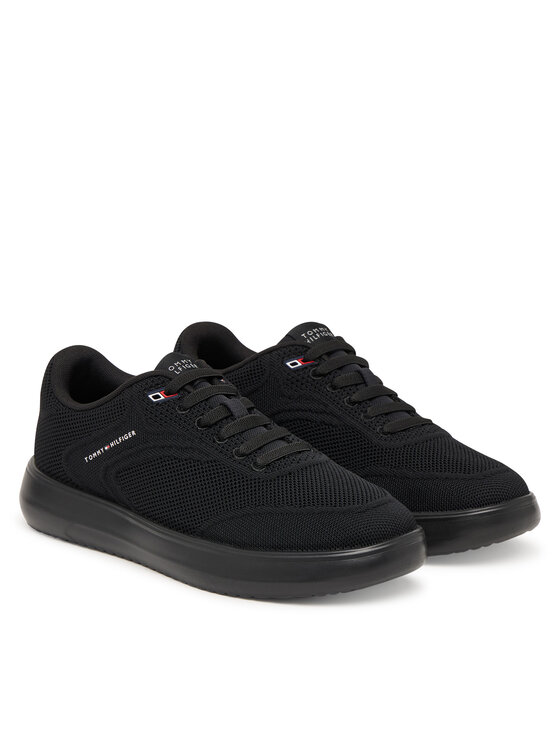Tommy Hilfiger Sneakersy Tommy Hilfiger Th Modern Lightcup Knit FM0FM05886 Czarny